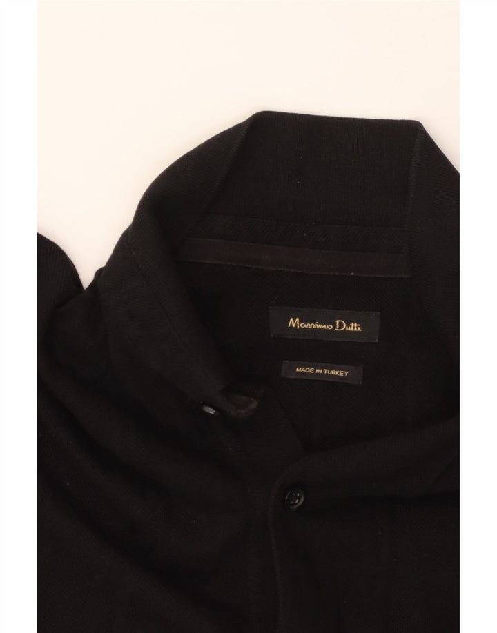 MASSIMO DUTTI Herre poloshirt Medium Sort