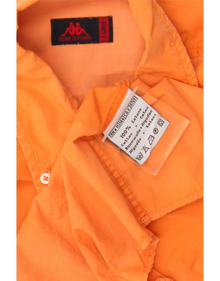 Kappa Herrenhemd XL Orange Baumwolle
