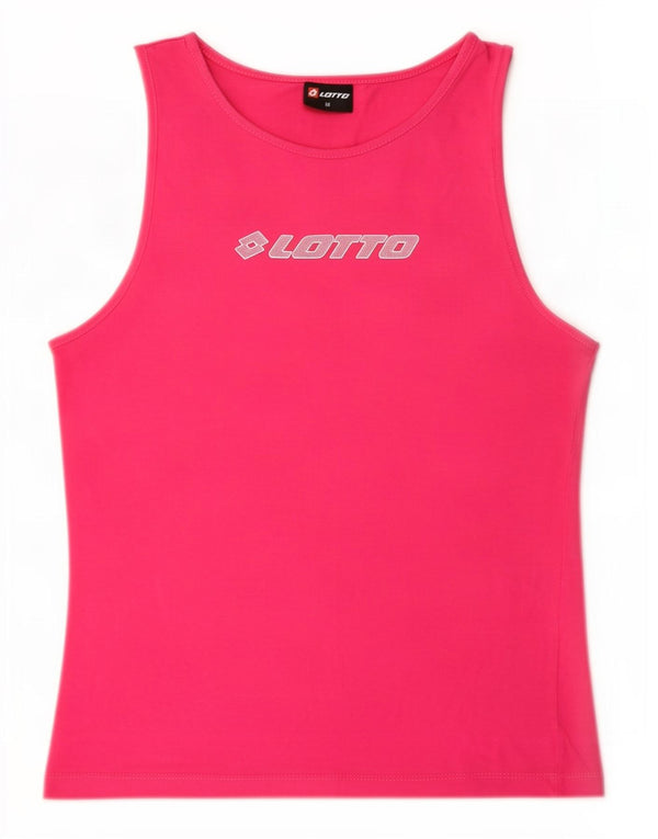 Canotta grafica da donna Lotto UK 12 Cotone rosa medio