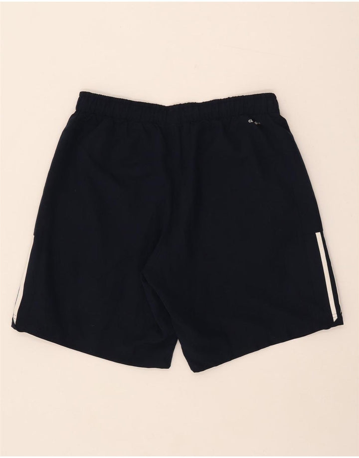 Pantaloncini sportivi Adidas Climalite da uomo di grandi dimensioni in poliestere blu navy