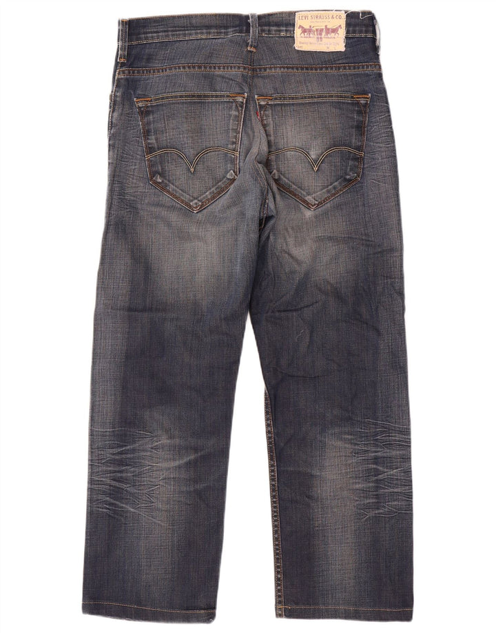 Męskie proste dżinsy Levi's W34 L29 Niebieskie bawełniane