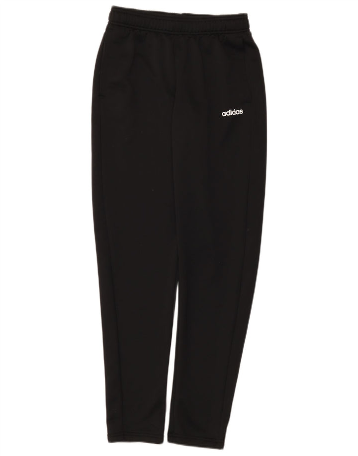 Adidas Boys Tracksuit Trousers 13-14 Years Black Polyester