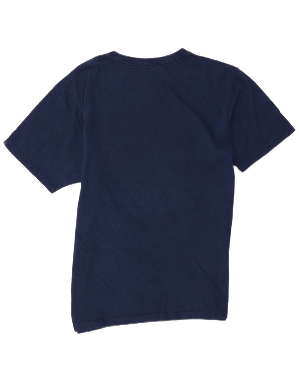 Adidas Mens Graphic T-Shirt Top Large Navy Blue Cotton
