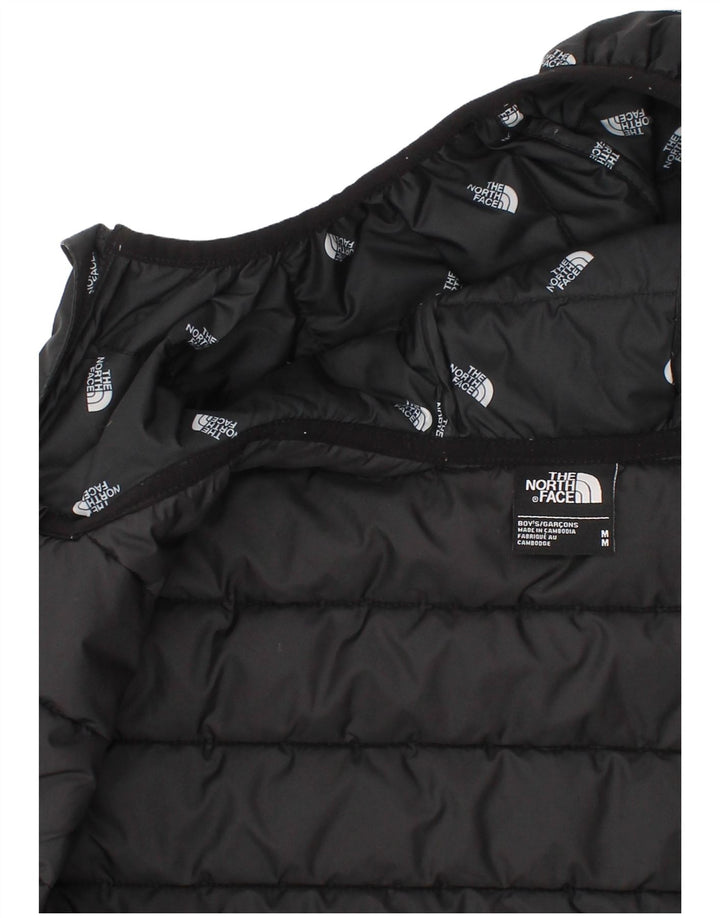 The North Face Boys Graphic Hooded Padded Jacket 9-10 Years Medium Black
