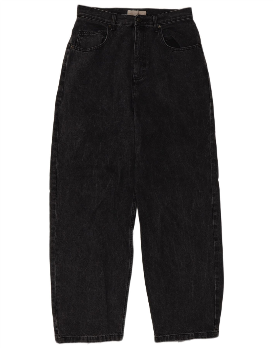 Topshop Womens Baggy Loose Jeans W30 L32 Black Polyester