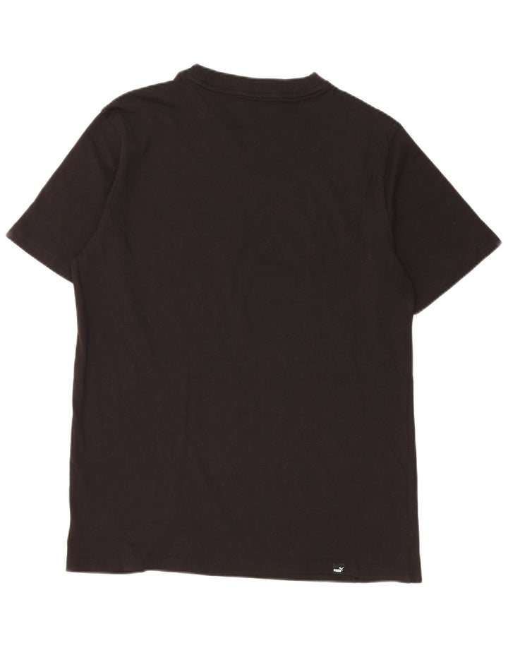 Puma Womens Graphic T-Shirt Top UK 14 Medium Black