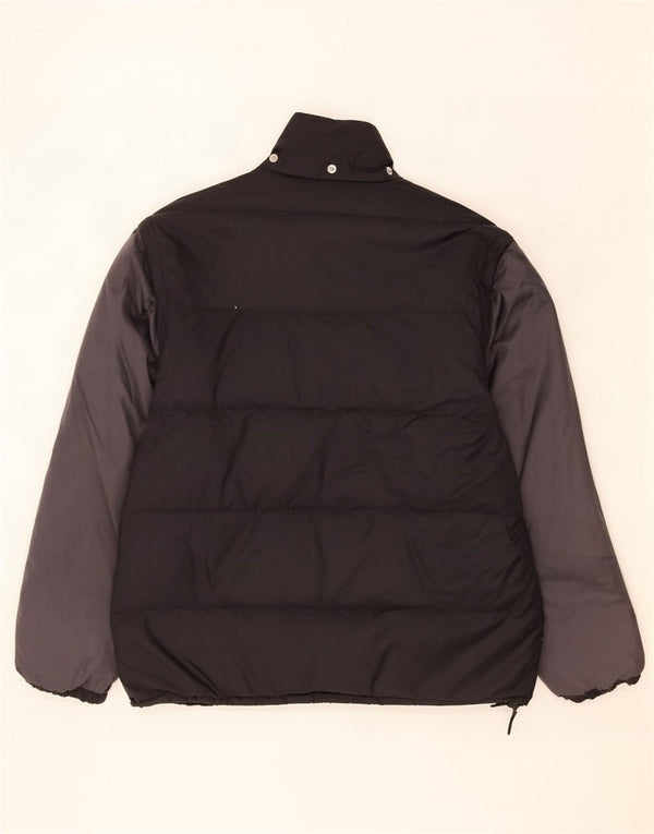 Adidas Mens Padded Jacket UK 40/42 Medium Black Colourblock Polyamide