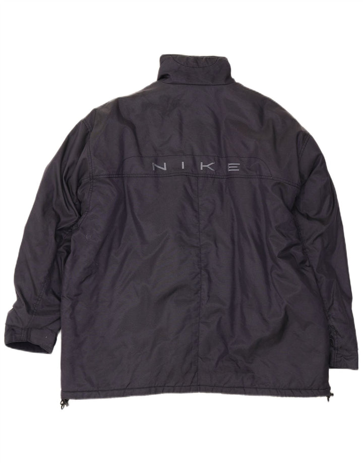 Nike Mens Windbreaker Jacket UK 42/44 Large Navy Blue Nylon