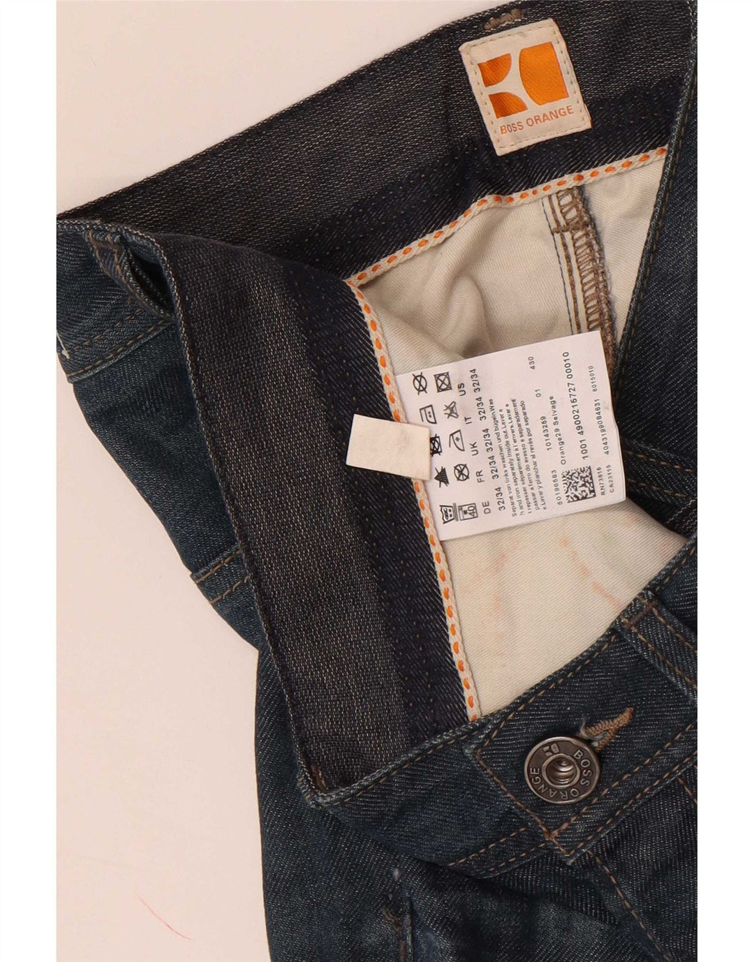 Hugo Boss Mens Slim Jeans W32 L34 Blue Cotton