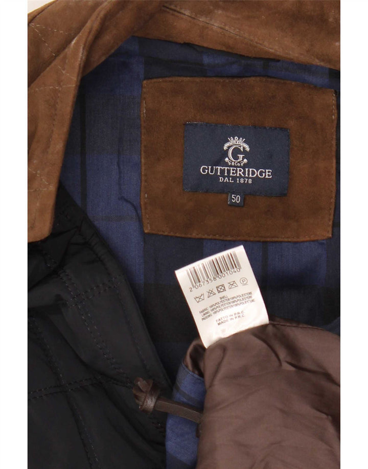 Gutteridge Giacca utility da uomo IT 50 Large Blu Navy Colourblock Poliestere