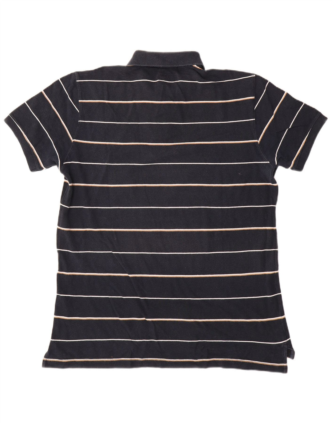 Massimo Dutti Polo Homme Large Bleu Marine Rayé