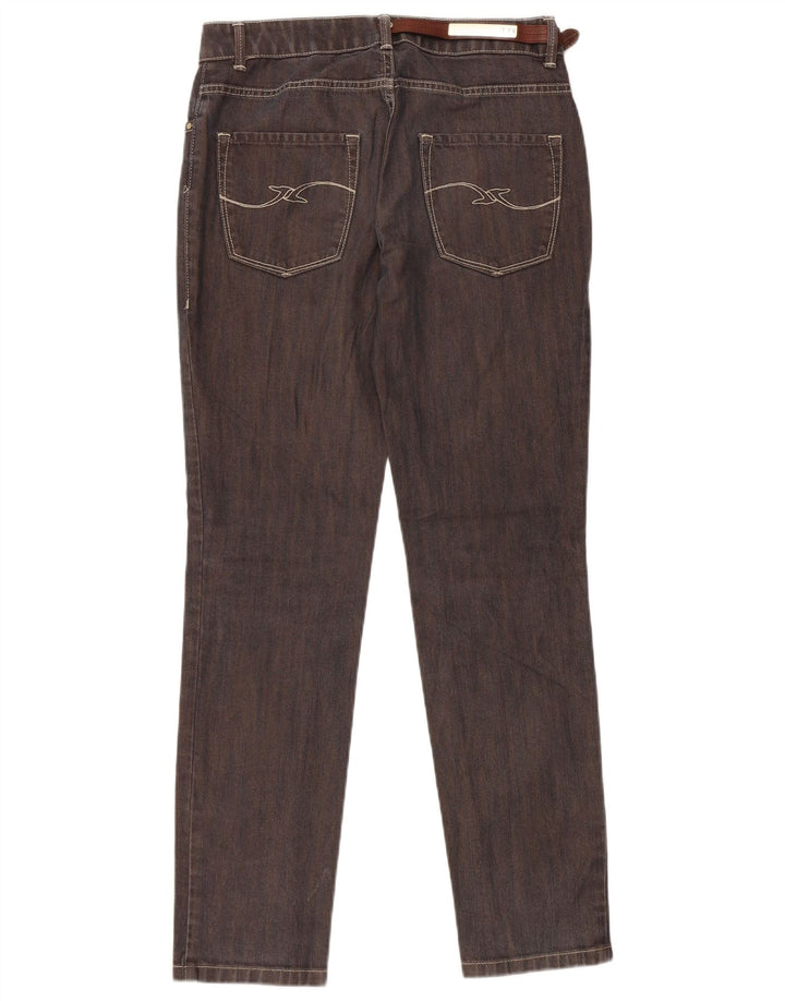 Trussardi Womens Slim Jeans W25 L30 Brown Cotton