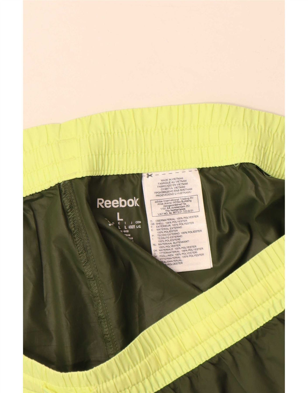 Reebok Womens Sport Shorts UK 16 Large Khaki Polyester