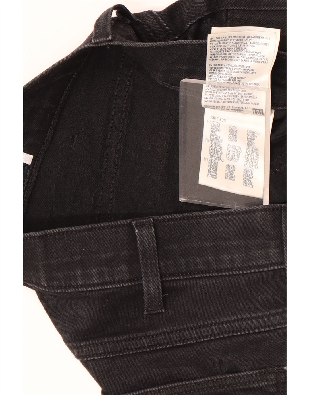 Wrangler Mens Bryson Slim Jeans W30 L28 Black Cotton