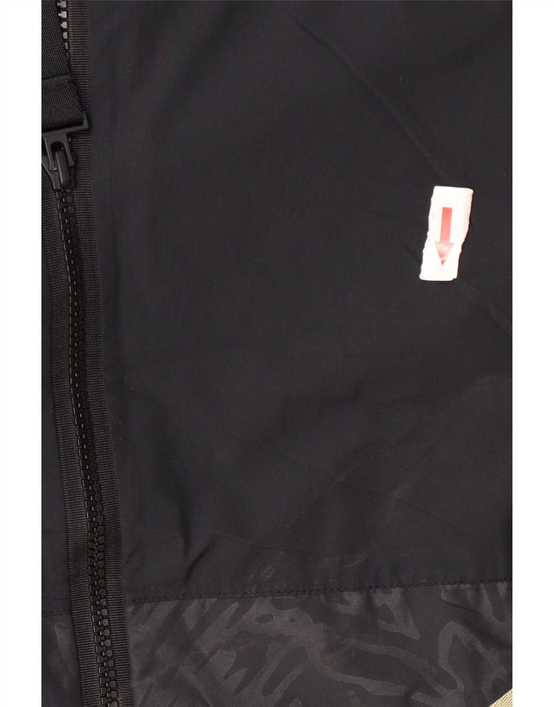 Adidas Mens Hooded Rain Jacket UK 40 Large Black Geometric