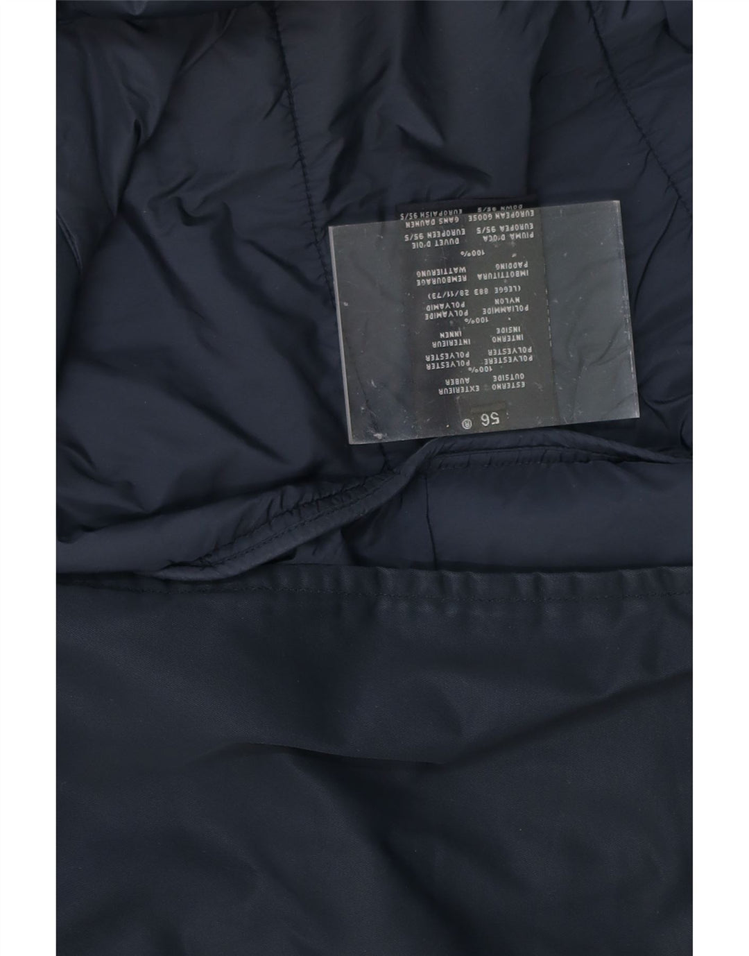 ADD Mens Padded Coat IT 56 3XL Navy Blue Polyester Vintage ADD and Second-Hand ADD from Messina Hembry 