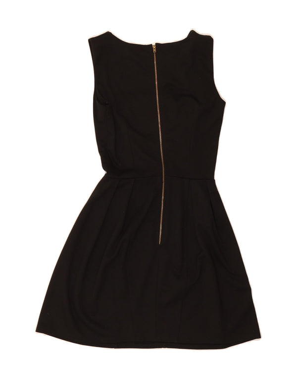 CLOSET Womens Sleeveless A-Line Dress UK 10 Small  Black Polyester