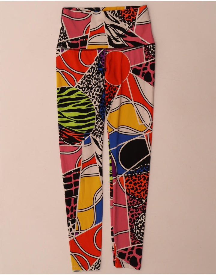 Adidas Womens Aeroready Leggings UK 8/10 Small Multicoloured