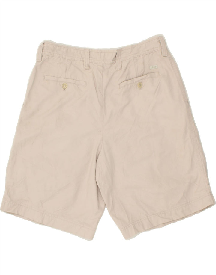IZOD Mens Salt Water Pegged Chino Shorts W34 Large Beige Cotton Vintage Izod and Second-Hand Izod from Messina Hembry 