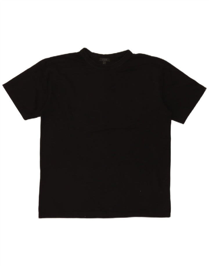 Cos Mens T-Shirt Top Small Black Cotton