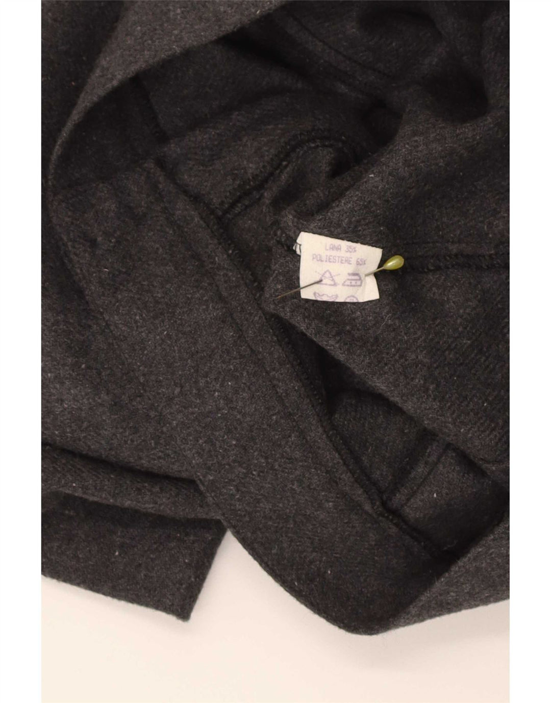 Pantalones cortos casuales vintage para mujer grandes W30 poliéster gris