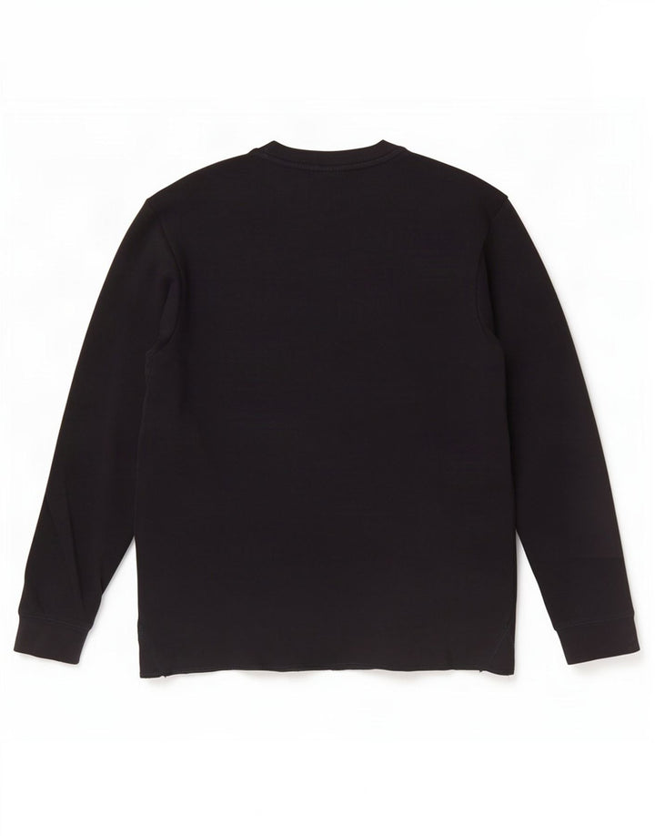 Zara Herre Top Langærmet Medium Sort Bomuld