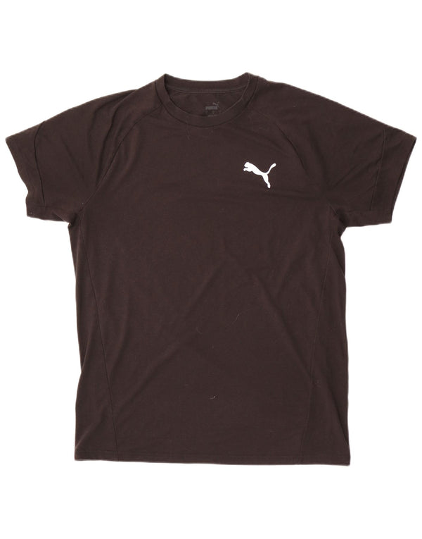 T-shirt da uomo Puma Top Large nera in poliestere