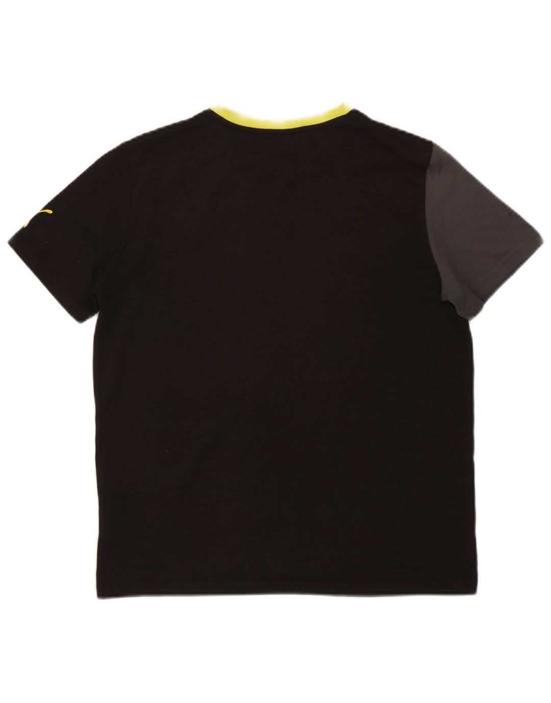 Puma Boys Graphic T-Shirt Top 15-16 Years Black Colourblock Polyester