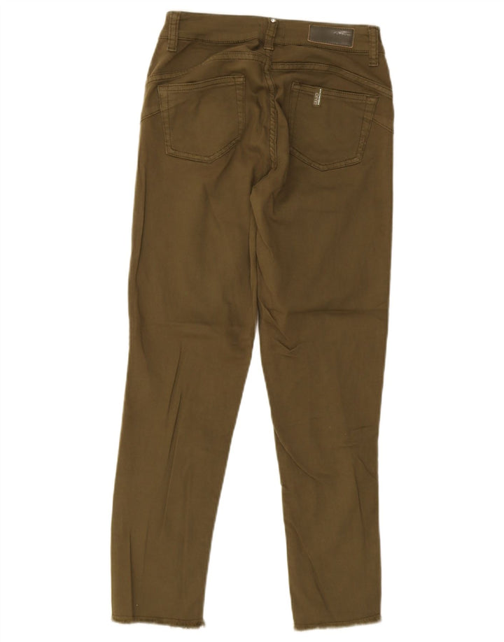 Liu Jo Dame Slim Jeans W27 L25 Khaki Bomuld