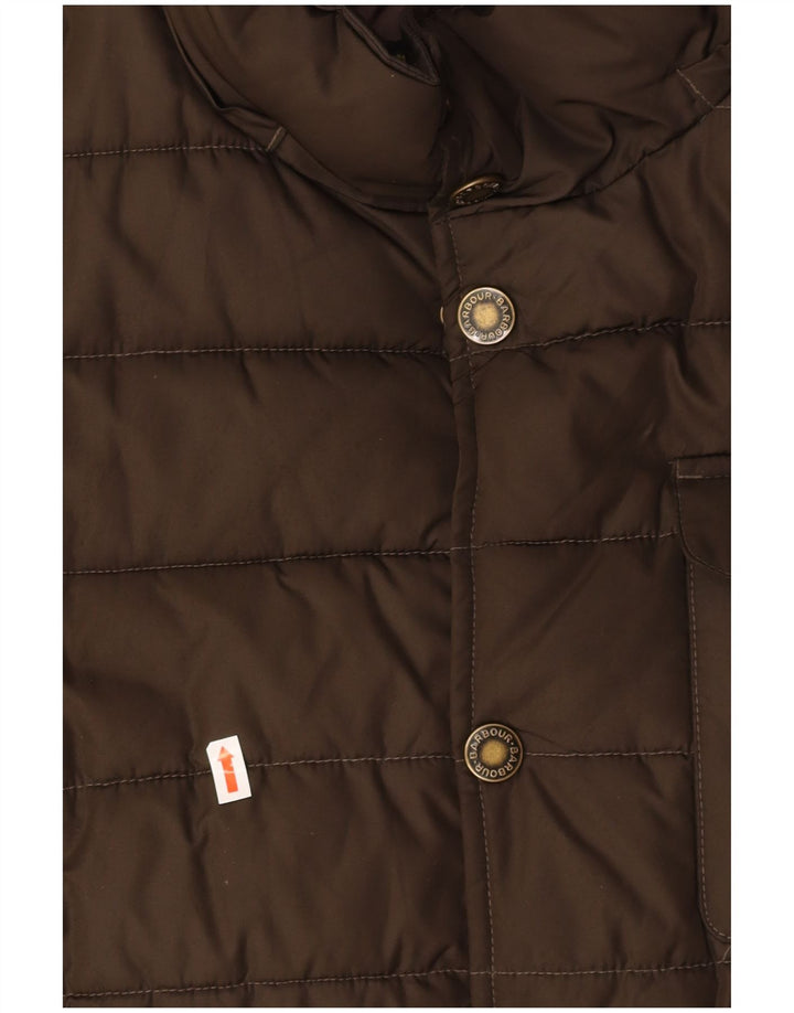 Męska ocieplana kurtka BARBOUR UK 36, mała, brązowa, poliester