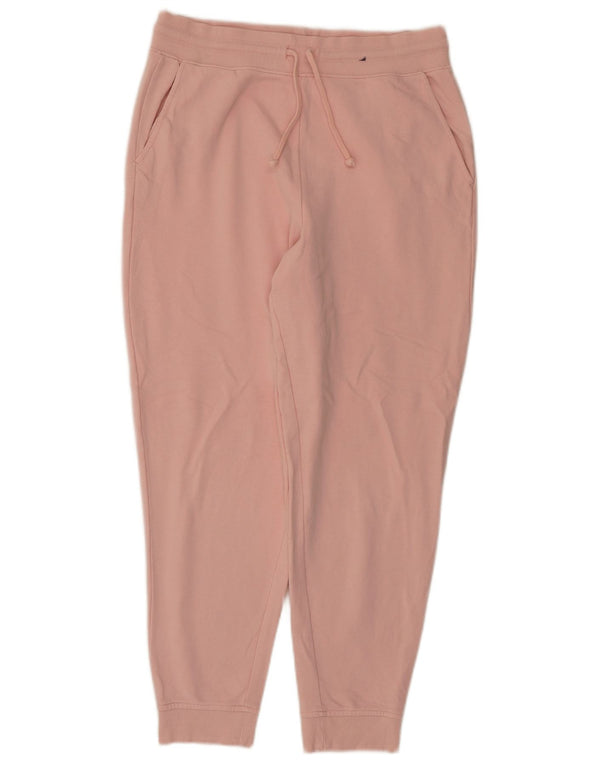Marks & Spencer Womens Tracksuit Trousers Joggers UK 14 Large Pink Cotton