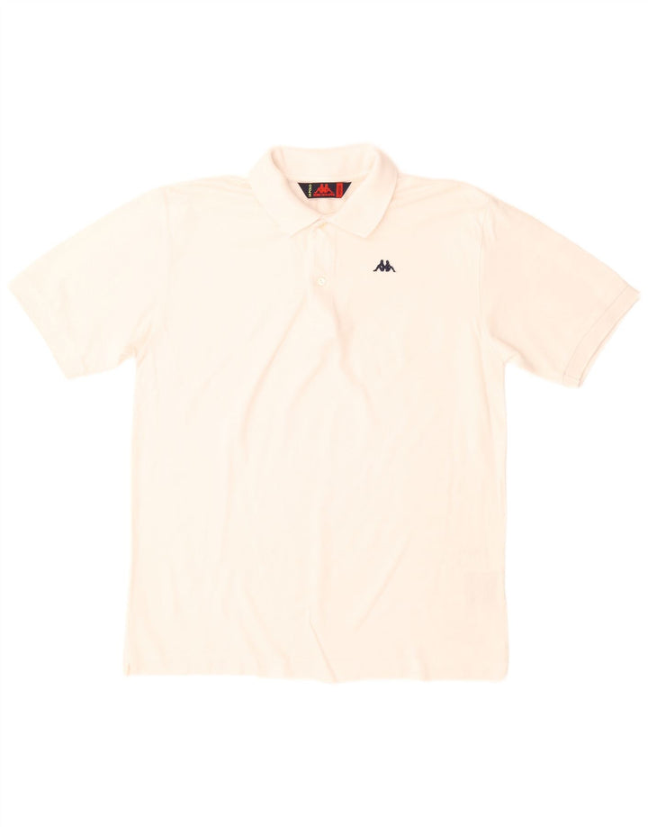 Kappa herre poloshirt Medium hvid bomuld