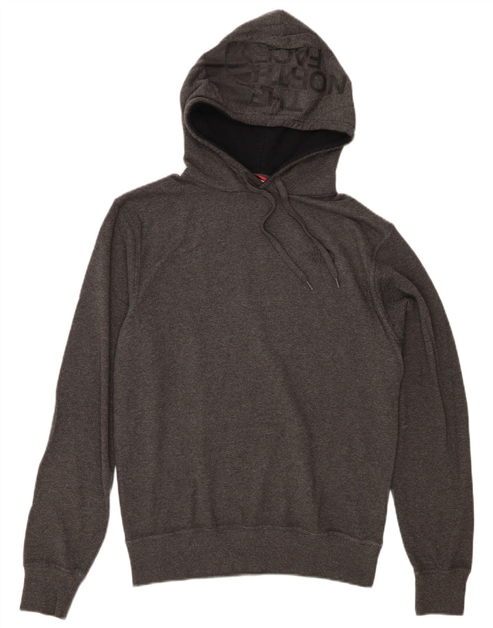 THE NORTH FACE Suéter gráfico masculino com capuz e algodão cinza pequeno