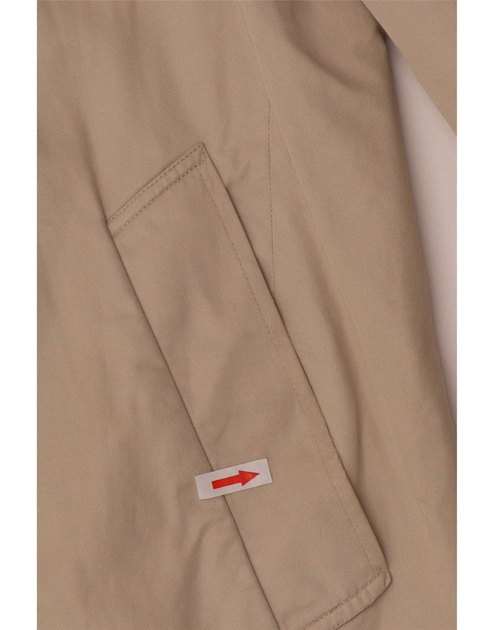 Aquascutum Mens Overcoat UK 40 Large Beige Cotton