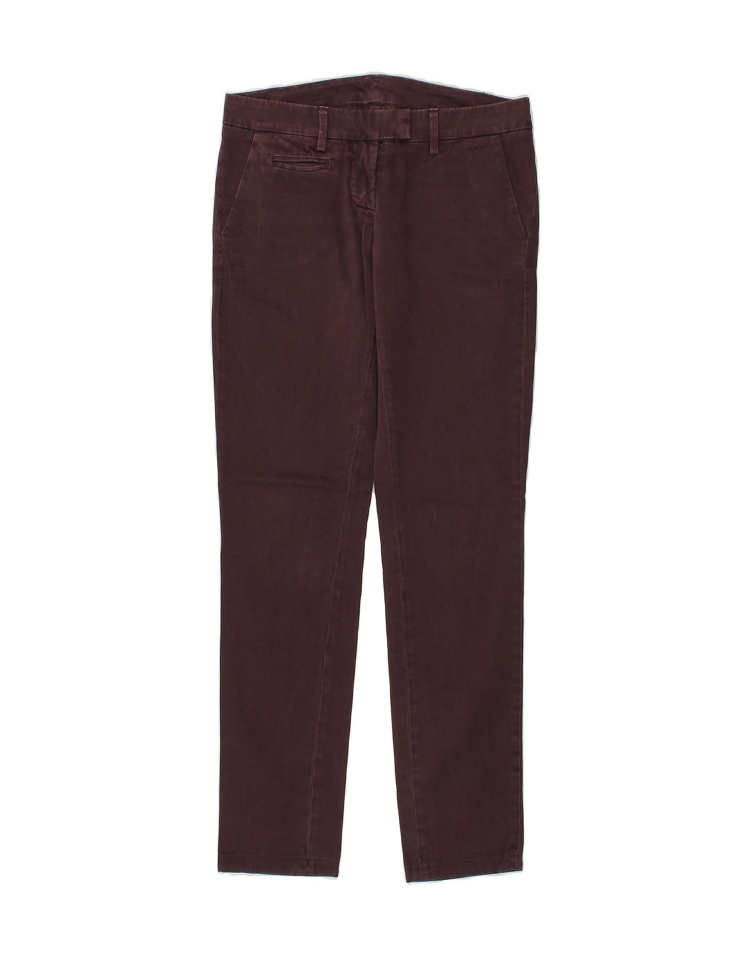DONDUP Womens Slim Chino Trousers W28 L31  Purple Cotton Vintage Dondup and Second-Hand Dondup from Messina Hembry 