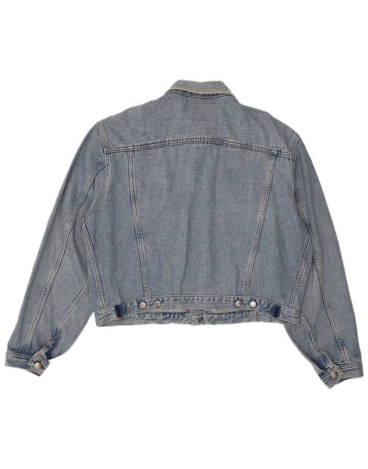 El Charro Womens Oversized Denim Jacket UK 18 XL Blue Cotton