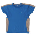 Champion T-Shirt Femme Top UK 14 Grand Bleu Colorblock Polyester