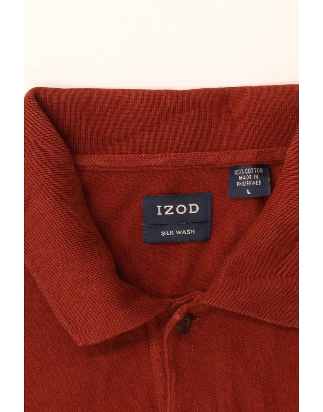 Polo da uomo Izod grande in cotone marrone