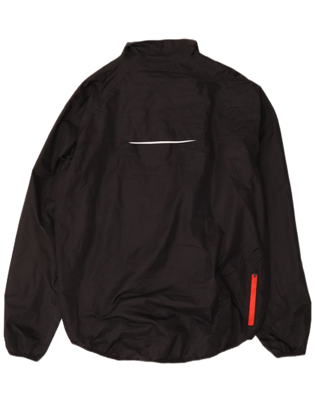 Crivit Mens Rain Jacket UK 46/48 XL Black Geometric Polyester