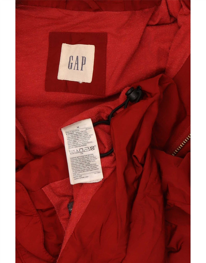 Gap Gilet rembourré à capuche pour femme UK 14 Rouge moyen Polyester