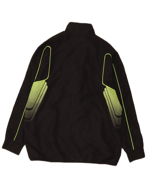 Giacca da tuta grafica da ragazzo Adidas 13-14 anni grande in poliestere nero