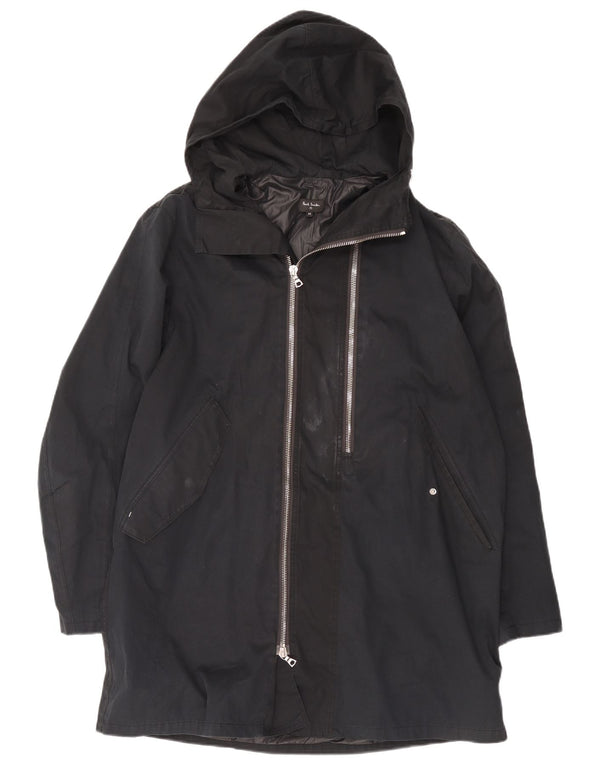Paul Smith Chubasquero con capucha para hombre UK 38 Medium Negro