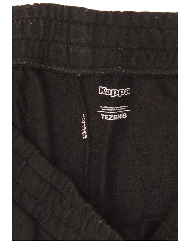 Kappa Mens Graphic Tracksuit Trousers Joggers Medium  Black Colourblock