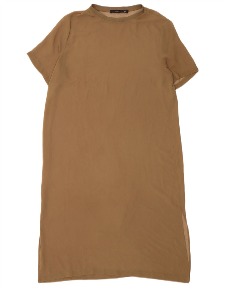 Zara Womens Basic Dress UK 18 XL Brun