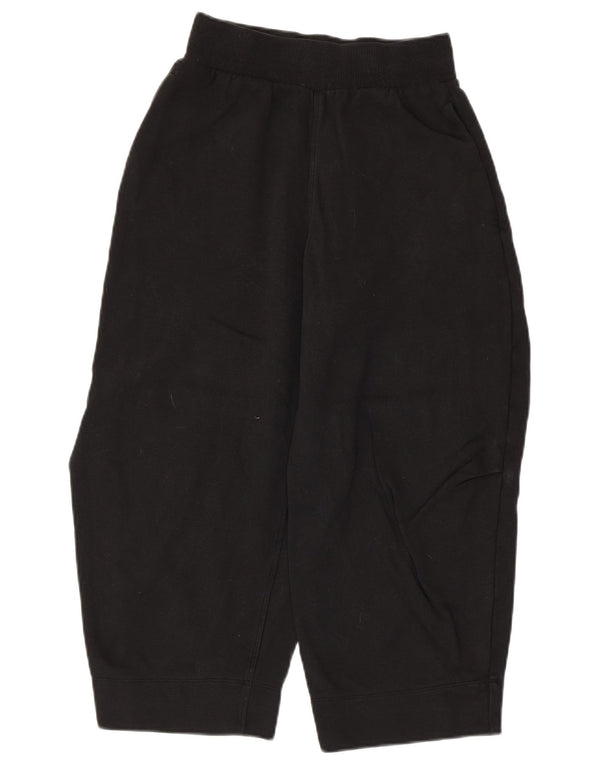 Cos Womens Capri Tracksuit Trousers UK 4 XS Black Cotton