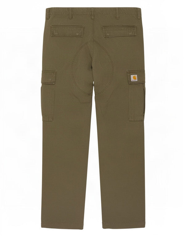Pantaloni cargo dritti da uomo Carhartt W36 L34 cotone a quadri kaki