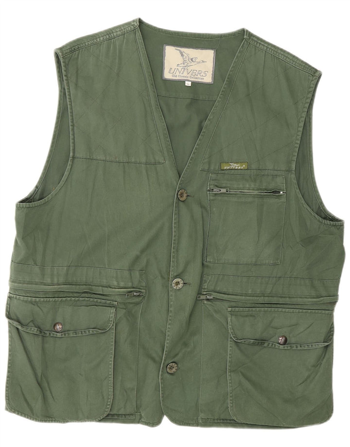 Univers Herren Utility Gilet IT 54 2XL Grün
