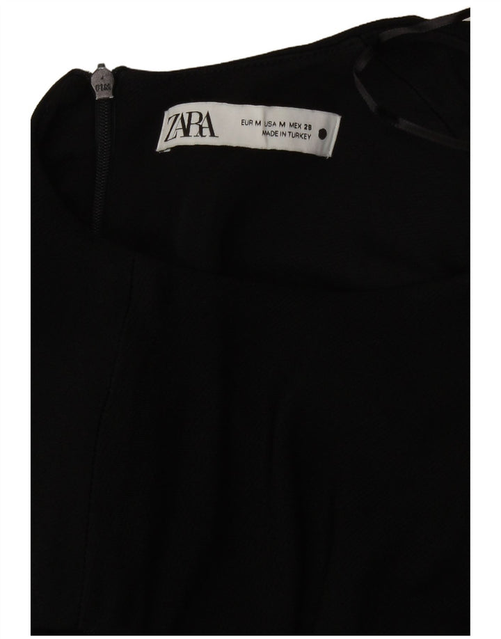 Zara Womens Sleeveless Maxi Dress UK 12 Medium Black Viscose