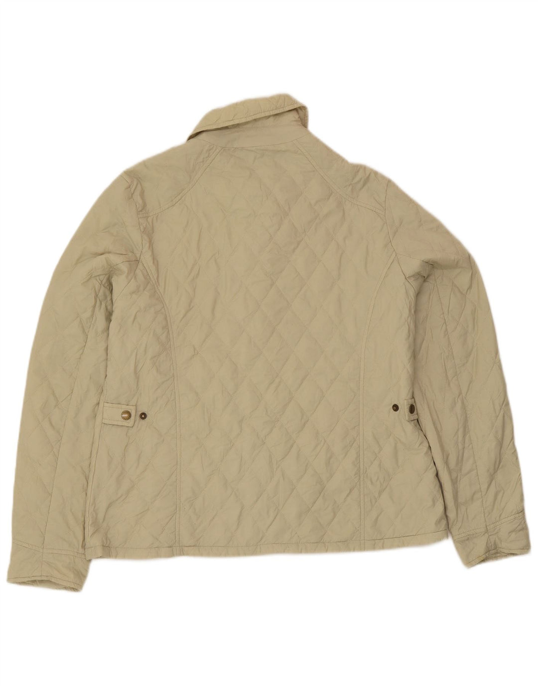 Barbour Womens Quilted Jacket UK 18 XL Khaki Polyamide