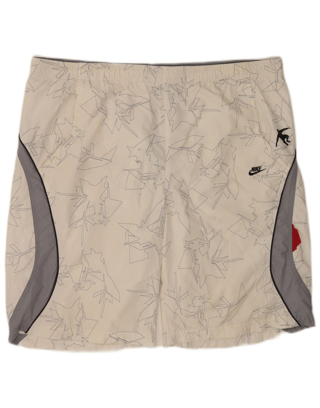 Nike Mens Sport Shorts XL  White Colourblock Polyester